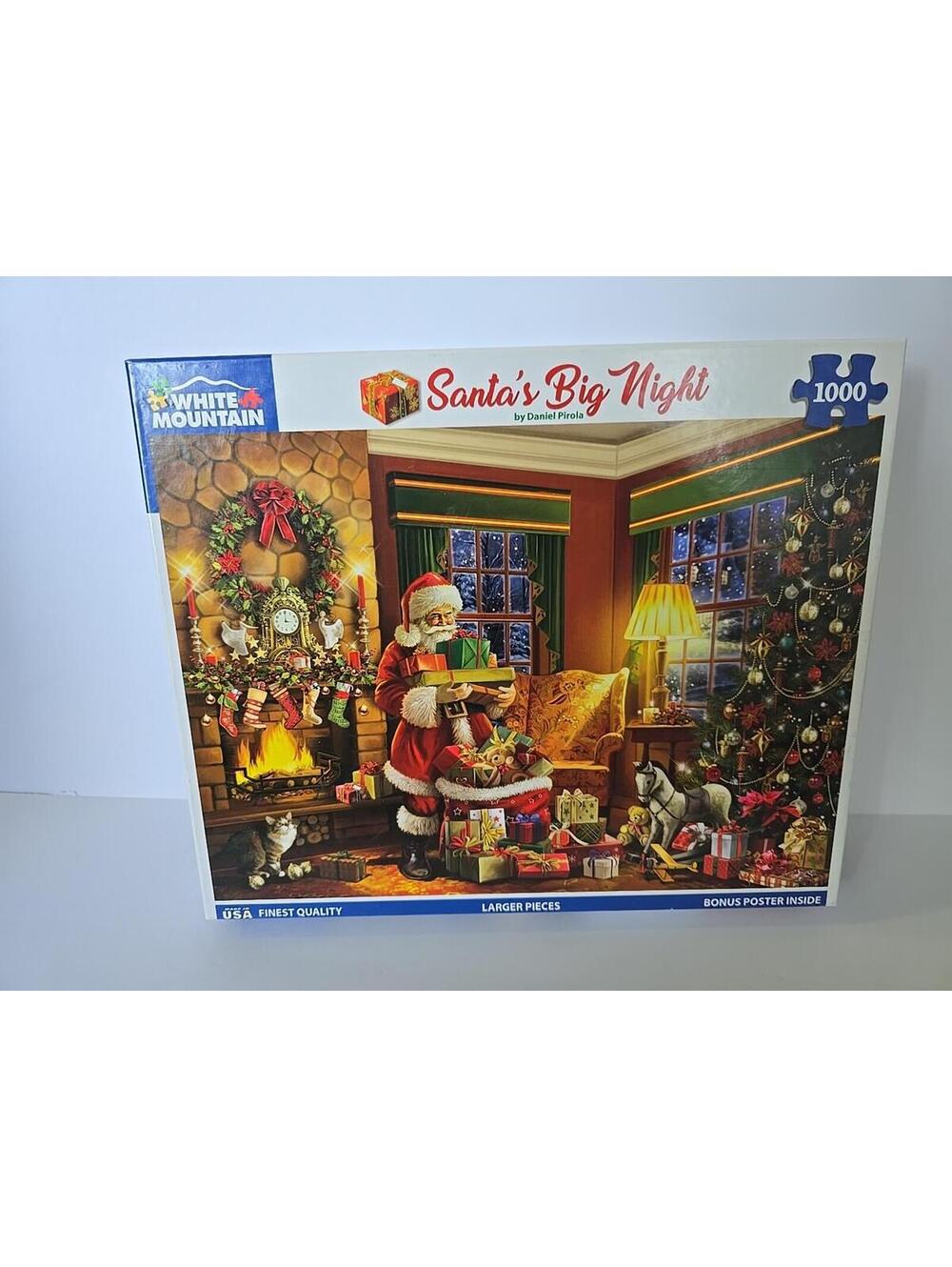 White Mountain Santas Big Night Puzzle 1000 Large